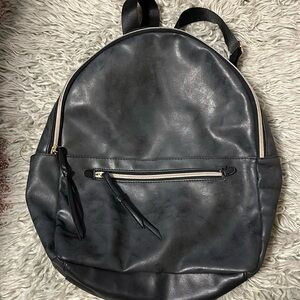 Faux Leather Mini Backpack